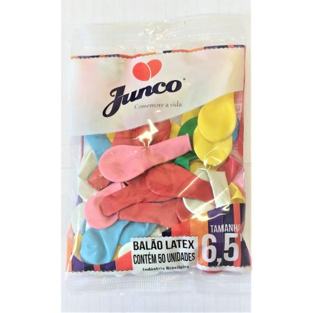 Balao Junco 50un N65 Liso Sortido