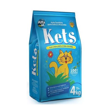 Areia gato kets 4kg*