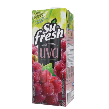 Bebida Néctar Sufresh Uva Caixa 1l 
  360-20