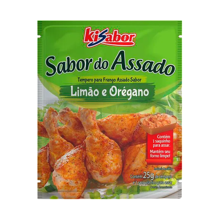 Tempero Kisabor Sabor do Assado Limão/Orégano 25g
