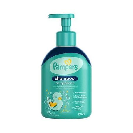 Shampoo Infantil de Glicerina Pampers  Frasco 200ml