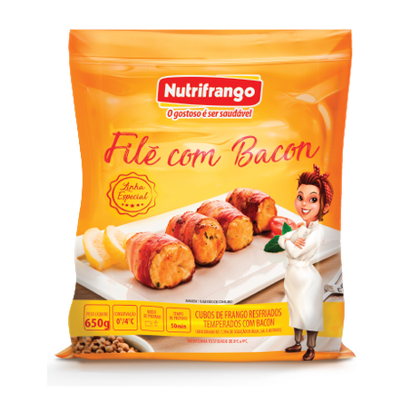 FILE PEITO FRANGO NUTRIFR C/BACON CX 700