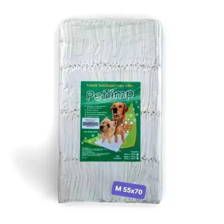 Petlimp Tapete Higiênico 55x70 Com 100 Unidades