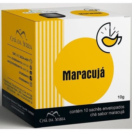 CHÁ MARACUJÁ DA SERRA C/10 SAQUINHOS ENVELOPADOS