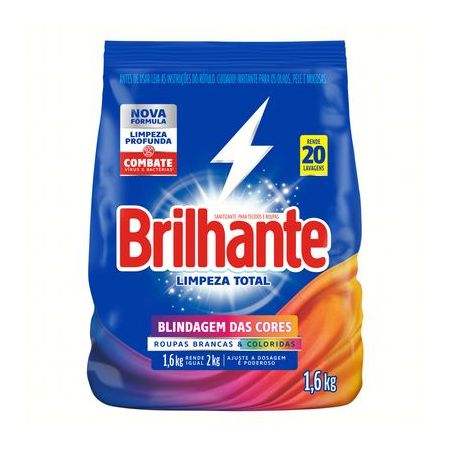 DETERGENTE PO BRILHANTE 1.6K LIMP.TOTAL  