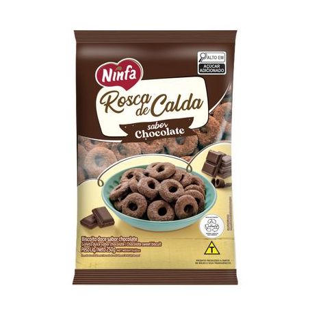 Biscoito Rosca De Calda Ninfa Chocolate 250g