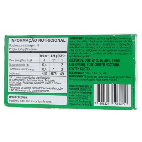 Caldo tablete apti refoga caseira caixa 57g 360-20