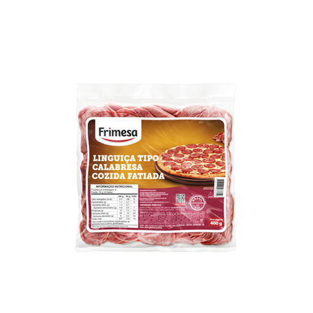 Linguica Calabresa Frimesa Fatiada Pacote 400g 
 