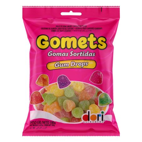 BALA DE GOMA SORTIDA DE FRUTAS DORI GOMETS