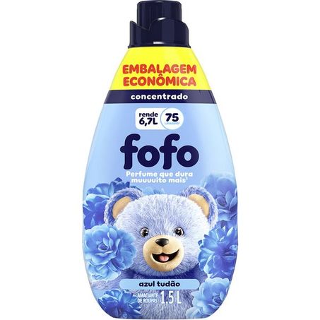 AMACIANTE ROUPA CONCENTRADO AZUL TUDAO FOFO 1,5 L 