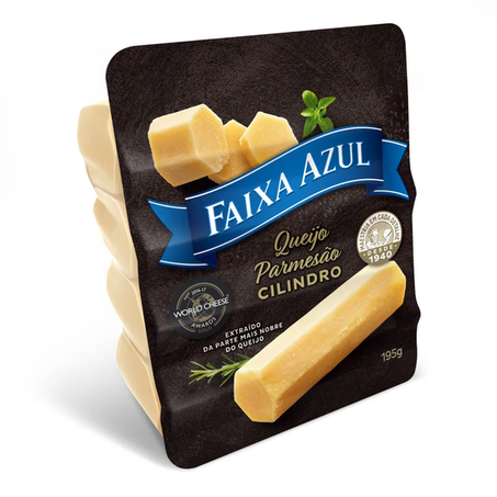 Queijo parmesão faixa azul cilindro 195g