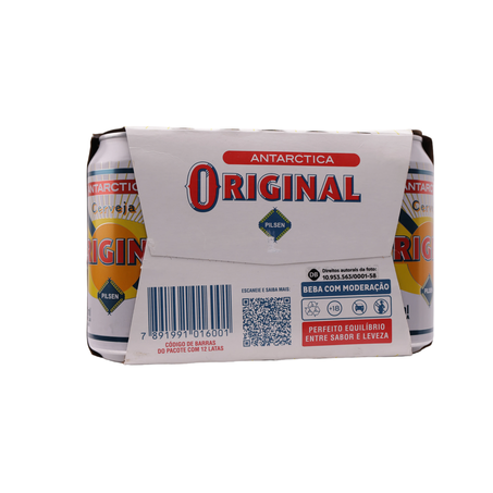 Cerveja antarctica original pilsen 350ml caixa com 12un 360-14