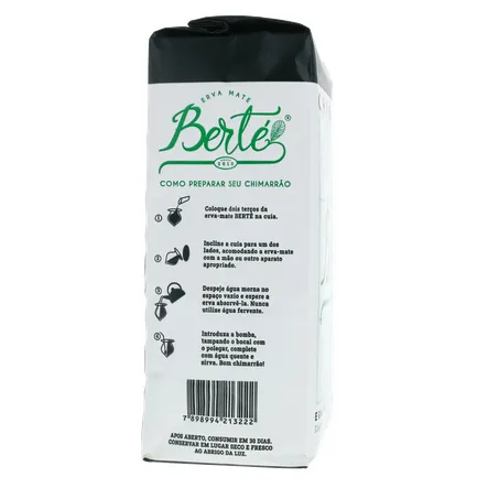 Erva mate berte s-acucar 1kg 360-28