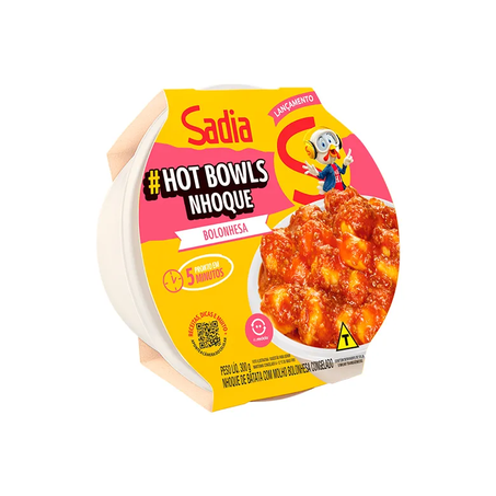 Nhoque de Batata ao Molho Bolonhesa Hot Bowls Sadia 300G