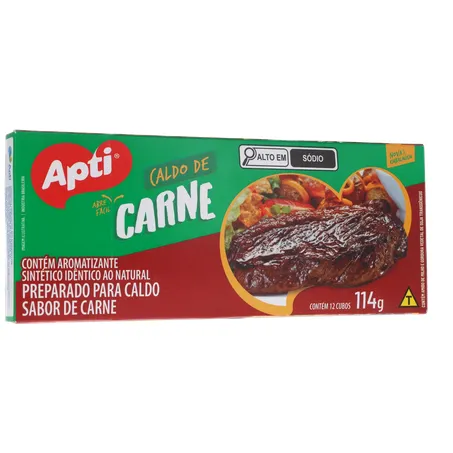 CALDO DE CARNE EM CUBO APTI CAIXA 114G 360-34