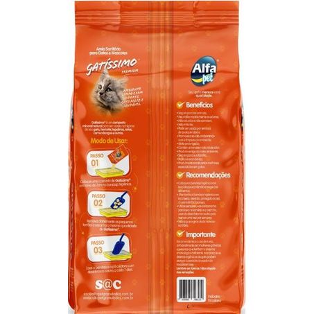 Areia Higiênica Gatíssimo para Gatos Perfumada 12Kg 360-1