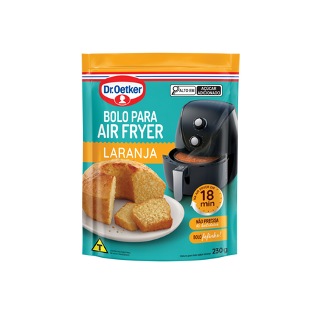 Mist P/ Bolo Dr Oetker 230g Air Fryer Laranja