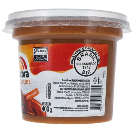 Doce de leite aurora 400g 360-7