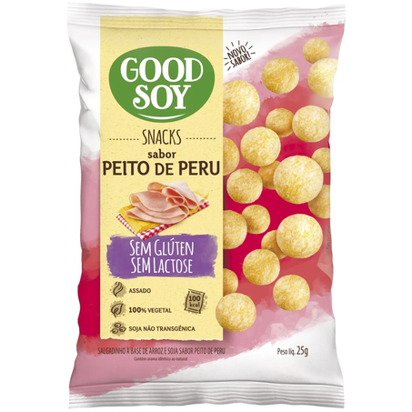 SNACKS GOOD SOY 25G S/LACT.GLUTEN P/PERU