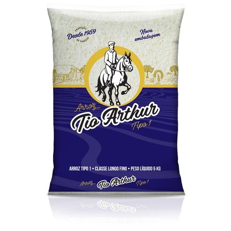 Arroz tio arthur 5kg branco tipo1