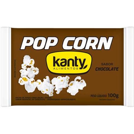 PIPOCA PARA MICRO-ONDAS SABOR CHOCOLATE POP CORN KANTY ALIMENTOS 100G