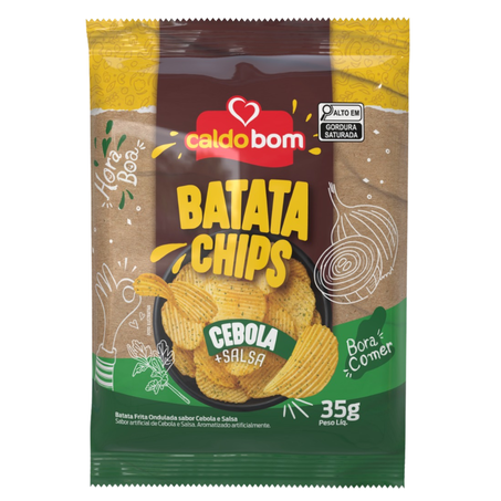 Batata chips caldo bom 35g cebola e salsa