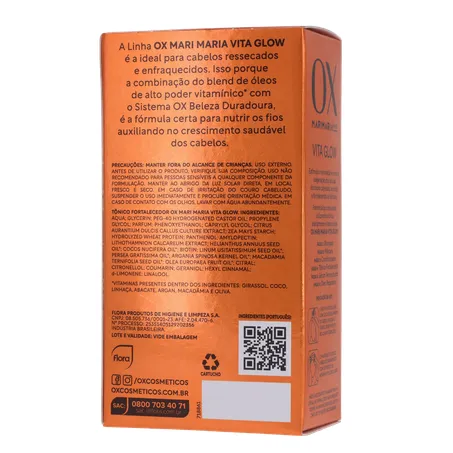 Tônico Capilar Fortalecedor Mari Maria Ox Vita Glow Frasco com 30Ml 360-20