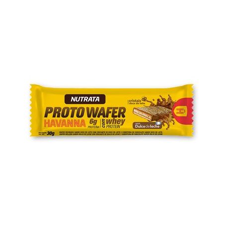 BARRA WHEY PROTO WAFER 30G DOCE DE LEITE  HAVANNA