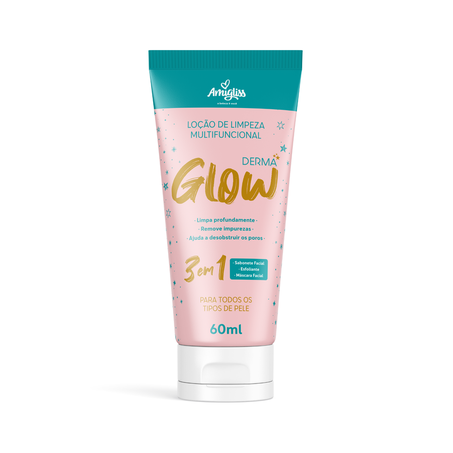 LOÇÃO LIMPEZA AMIGLISS DERMA GLOW 3 EM 1 60ML