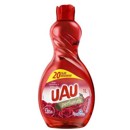 Limpador perfumado uau flores vermelhas promocional 1l