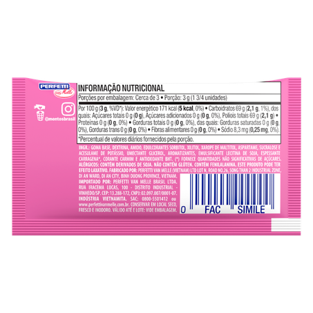 Chiclete Mentos Pure White Tutti Frutti 8,5g 360-1