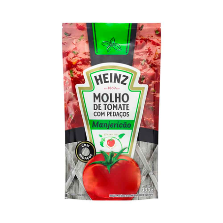 Molho de Tomate com Pedaços Manjericão Heinz 300G
