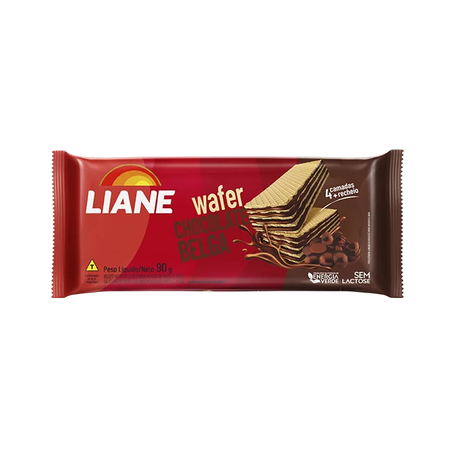 BISCOITO  WAFER CHOC BELGA LIANE 90G