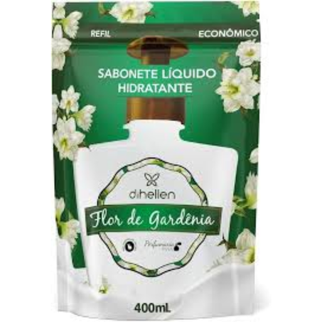 Sabonete liquido dihellen flor de gardenia refil 400ml