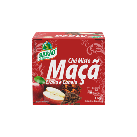 Chá barão maça cravo e canela 16g