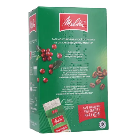 CAFÉ PÓ MELITTA TRADICIONAL VÁCUO 250G 360-16