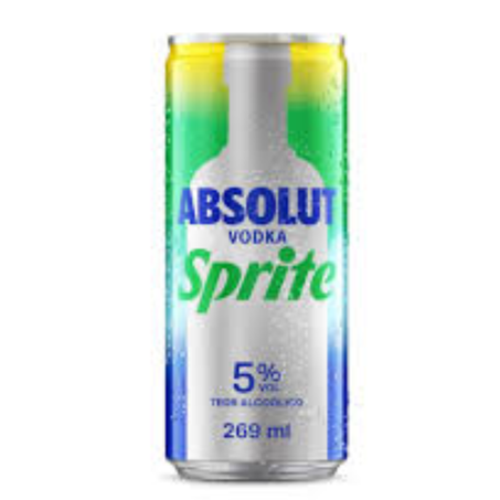 Drink pronto lata 269ml absolut sprite un