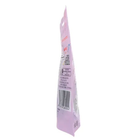 Balas de Gelatina Amos Fruit Gummy Grape Burst Juice Filled Sachê 65gr 360-26