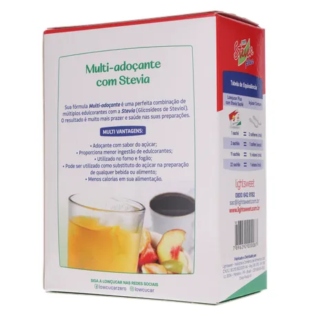 ADOÇANTE LOWÇÚCAR STEVIA PLUS C/50UN 25G 360-21