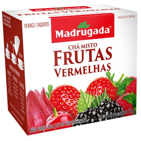 Cha madrugada 15g frutas vermelhas 10sc