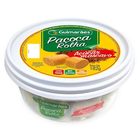 Paçoca rolha guimarães com açúcar mascavo 182g