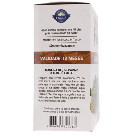 Erva tererê folle natural 500g 360-28
