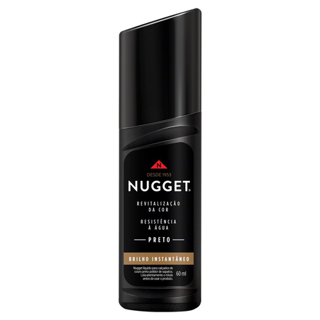 Líquido para Calçados Nugget 60ml - Preto