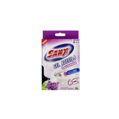 DETERGENTE SANITARIO GEL ADESIVO COM APLICADOR LAVANDA SANY MIX 38G