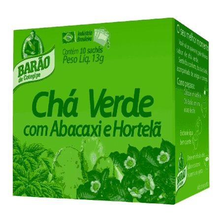 CHÁ BARÃO 13G ABACAXI E HORTELÃ