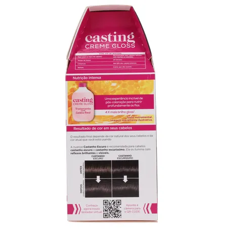 Coloração Casting Creme Gloss - N. 300 - Castanho-escuro 360-3