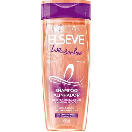 Shampoo elseve 400ml liso dos sonhos