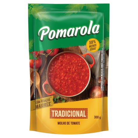 Molho de tomate pomarola tradicional 300g