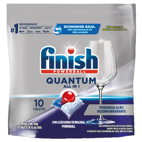 Detergente em Tablete Para Máquina de Lavar Louças Finish Powerbal 104g