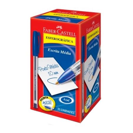 CANETA FABER CASTEL ESF TRILUX MED AZUL